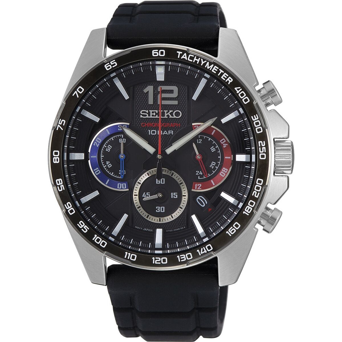 Men's Watch Seiko SSB347P1 Black Seiko