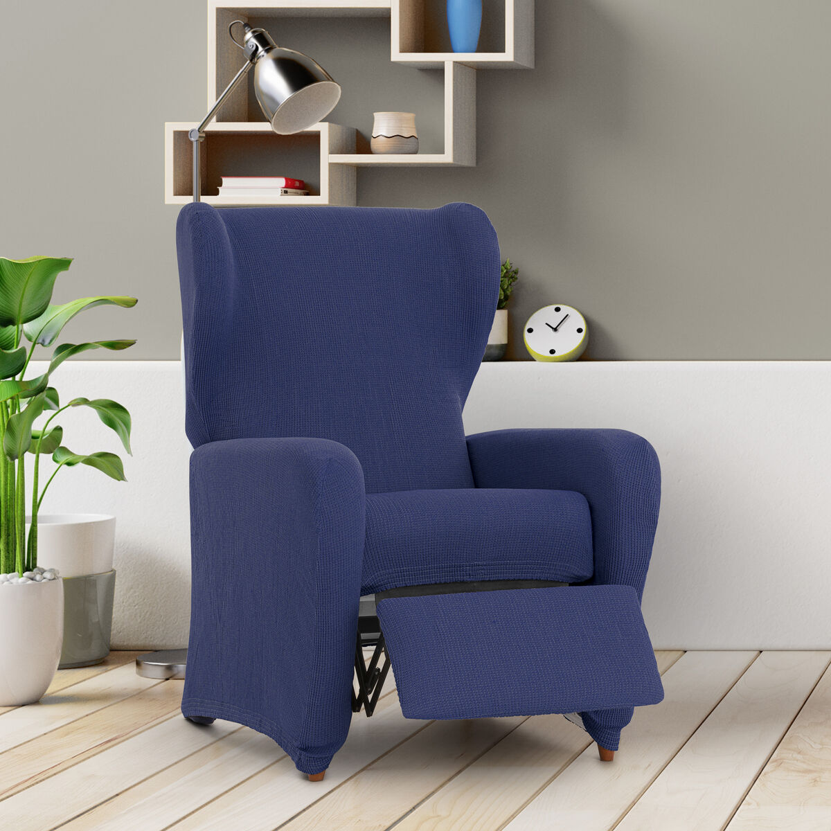 Slipcover for armchair with separate legs Eysa ULISES Blue 90 x 100 x 75 cm Eysa