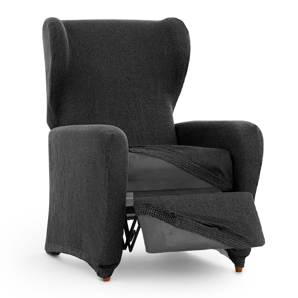 Slipcover for armchair with separate legs Eysa ULISES Dark grey 90 x 100 x 75 cm Eysa