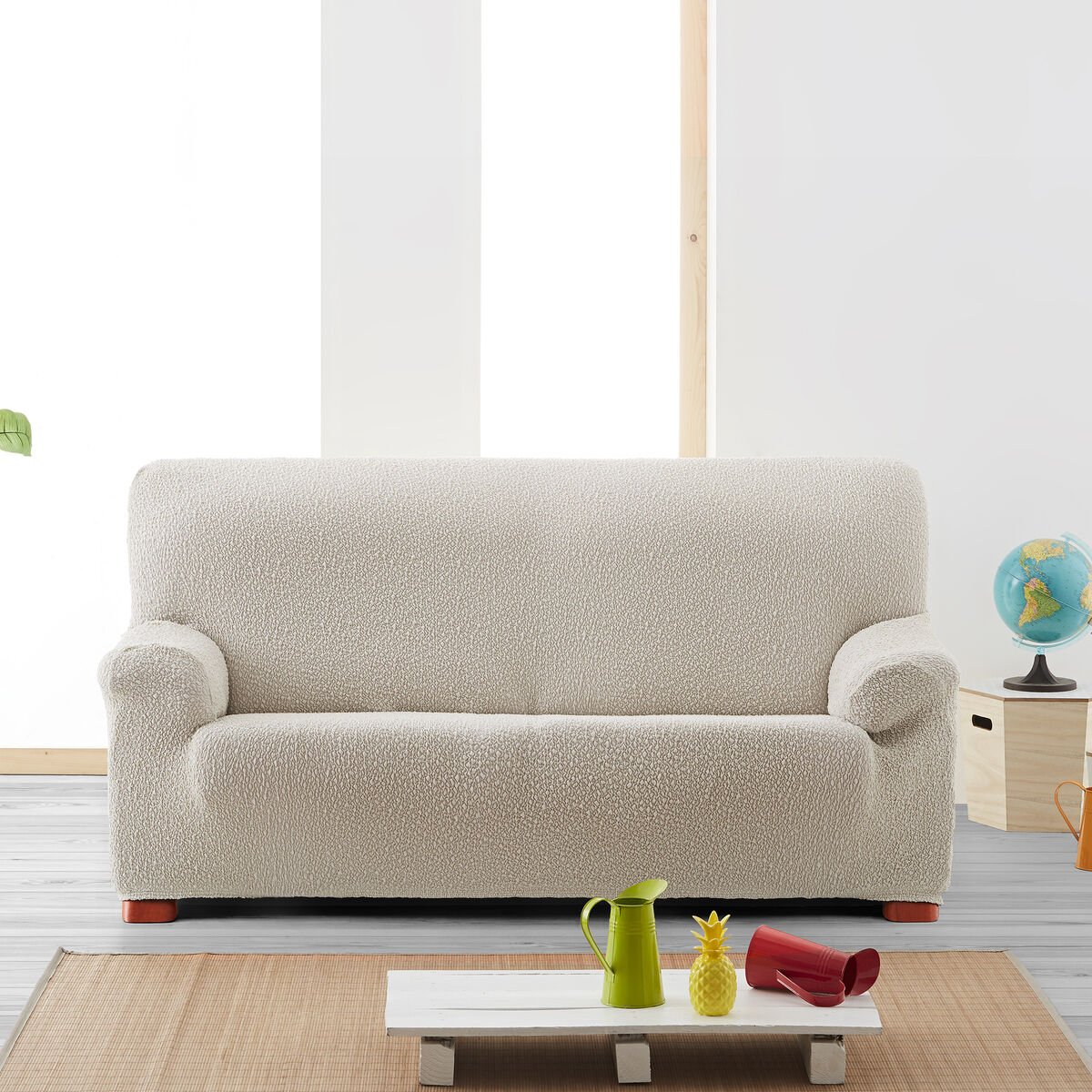 Sofa Cover Eysa ROC White 70 x 120 x 200 cm Eysa