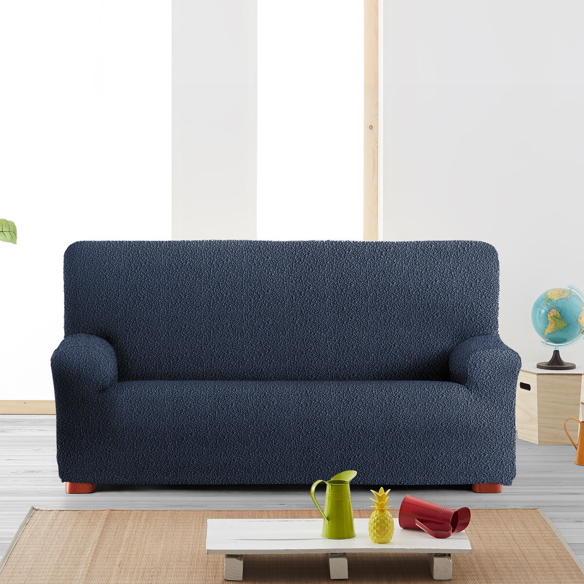 Sofa Cover Eysa ROC Blue 70 x 120 x 200 cm Eysa