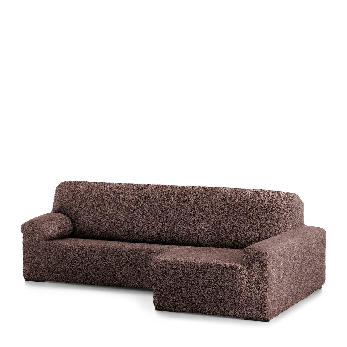 Right short arm chaise longue cover Eysa ROC Brown 180 x 120 x 360 cm Eysa