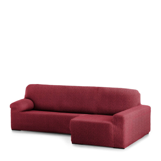 Right short arm chaise longue cover Eysa ROC Tile Dark Red 180 x 120 x 360 cm Eysa