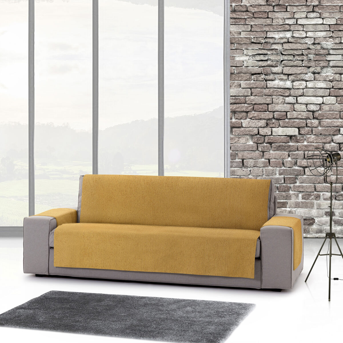 Sofa Cover Eysa MID Mustard 100 x 110 x 115 cm Eysa