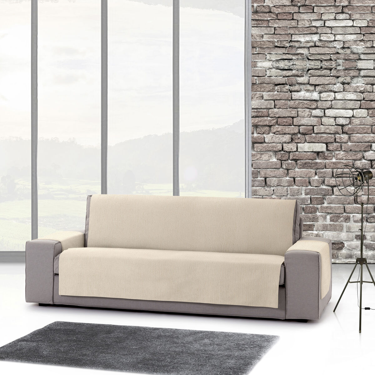 Sofa Cover Eysa MID White 100 x 110 x 155 cm Eysa