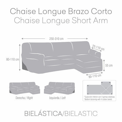 Right short arm chaise longue cover Eysa (Refurbished B) Eysa