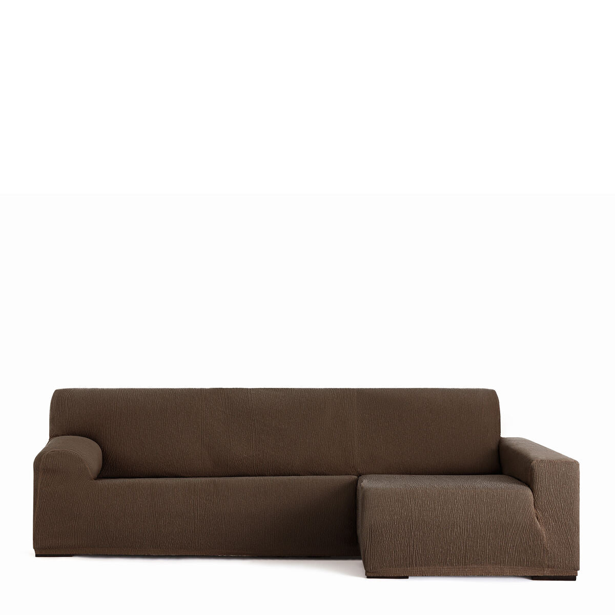 Right long arm chaise longue cover Eysa TROYA Brown 170 x 110 x 310 cm Eysa