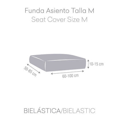 Sofa Cover Eysa JAZ White 85 x 15 x 100 cm Eysa