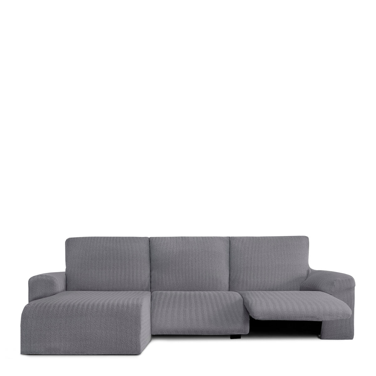 Right short arm chaise longue cover Eysa JAZ Grey 120 x 120 x 360 cm Eysa