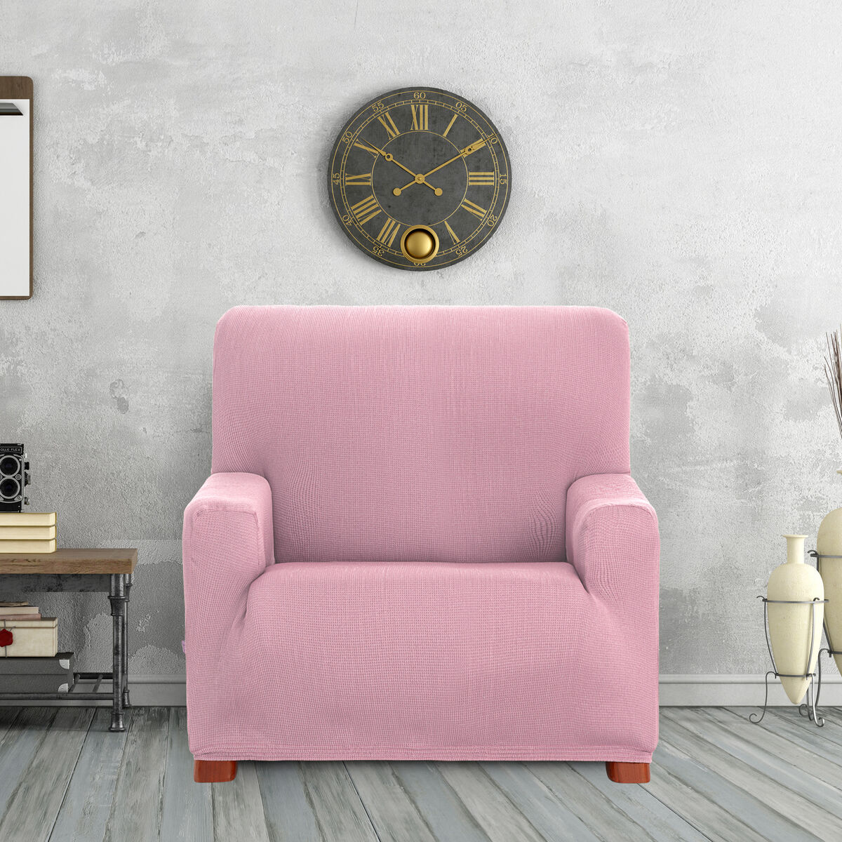 Armchair slipcovers Eysa ULISES Pink 70 x 110 x 110 cm Eysa