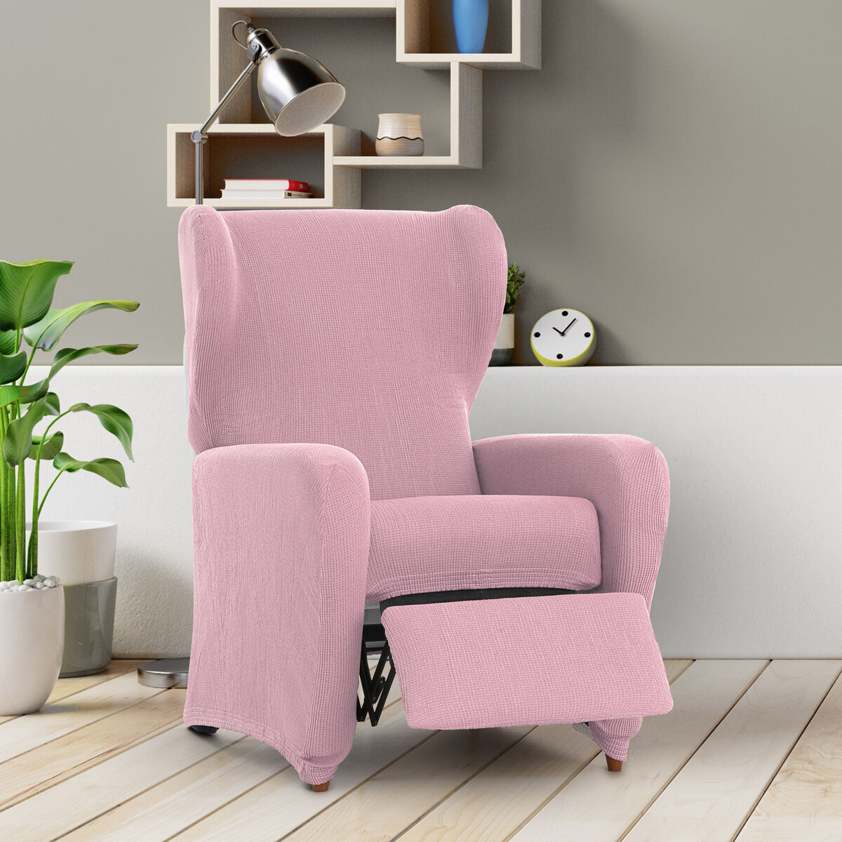 Slipcover for armchair with separate legs Eysa ULISES Pink 90 x 100 x 75 cm Eysa