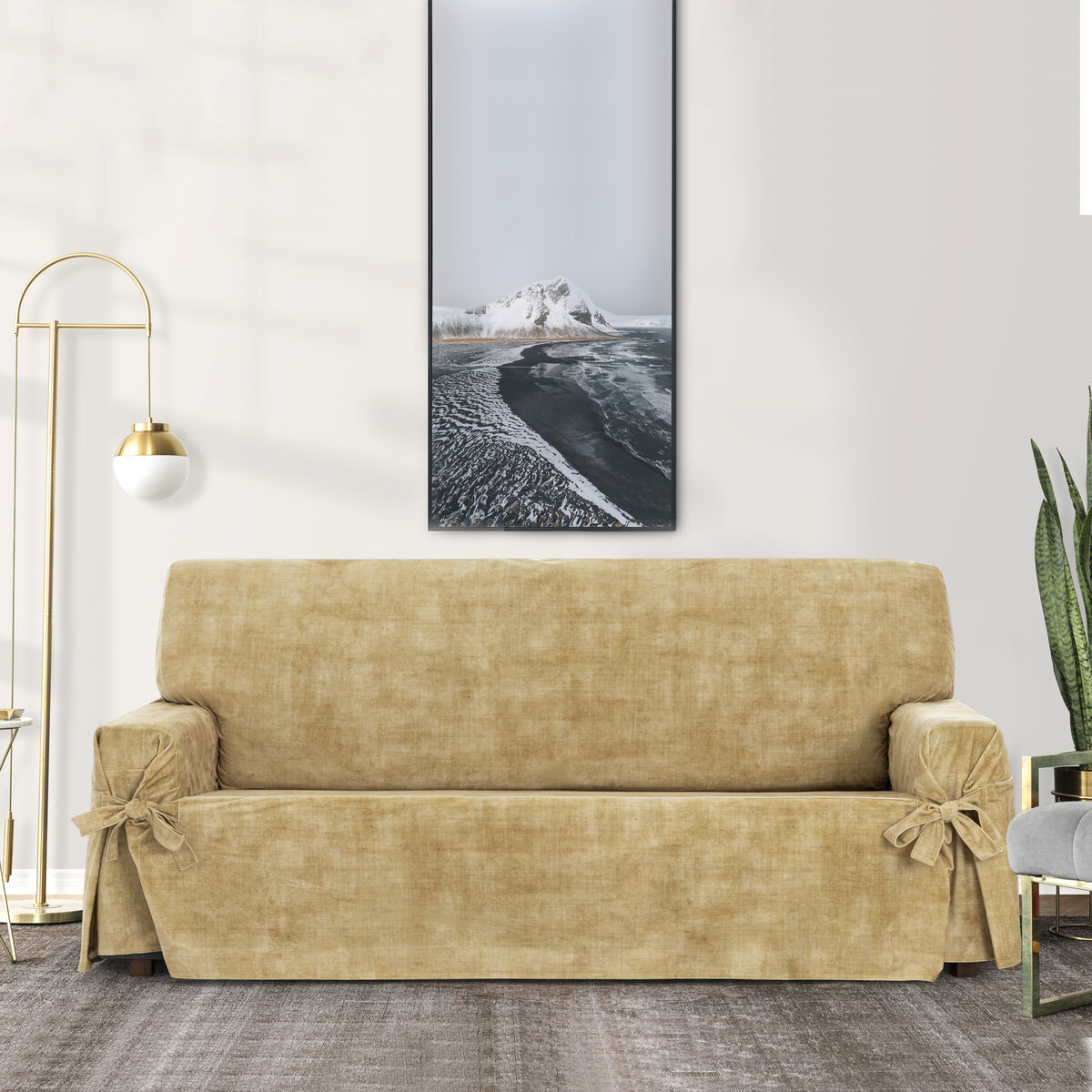 Sofa Cover Eysa TURIN Mustard 100 x 110 x 180 cm Eysa