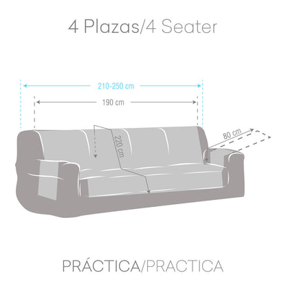 Sofa Cover Eysa TURIN White 100 x 110 x 190 cm Eysa