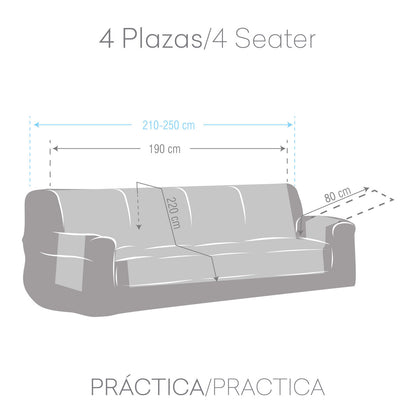 Sofa Cover Eysa AQUA Grey 100 x 110 x 190 cm Eysa