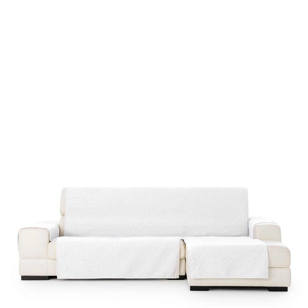 Right short arm chaise longue cover Eysa SILVER White 100 x 110 x 240 cm Eysa