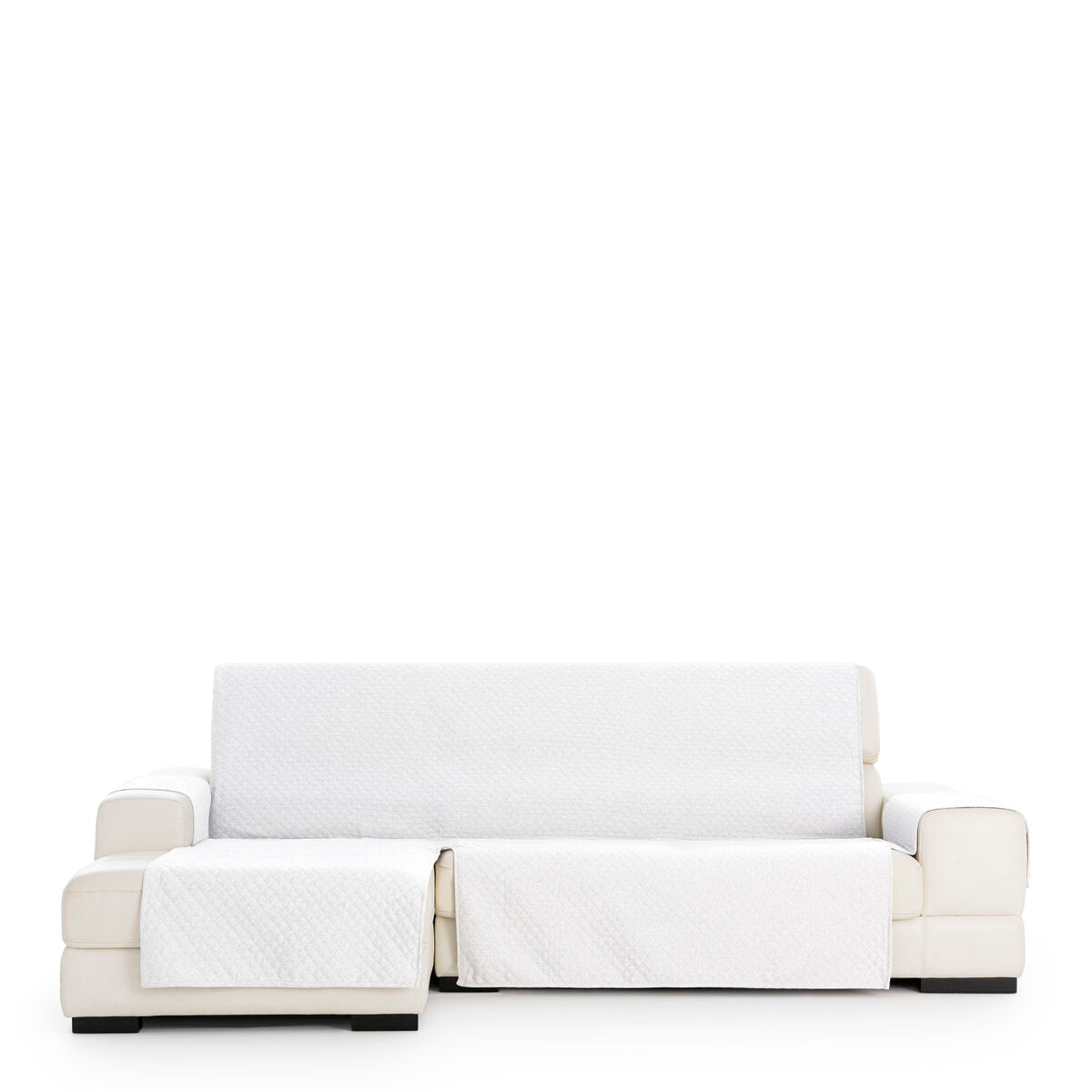 Right short arm chaise longue cover Eysa SILVER White 100 x 110 x 240 cm Eysa