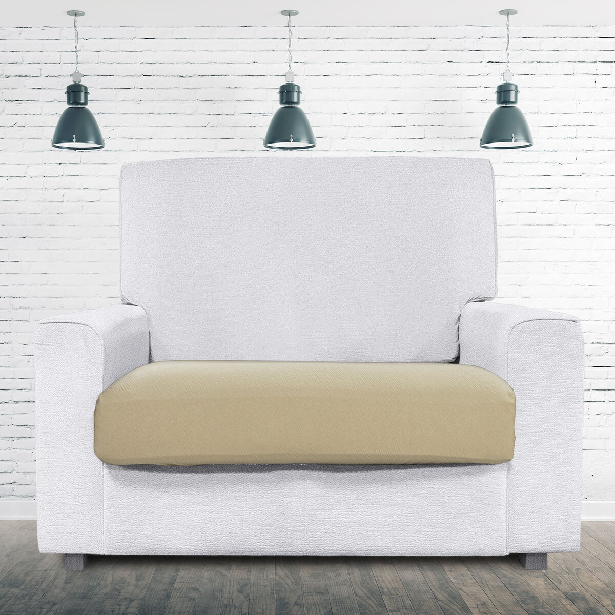 Sofa Cover Eysa BRONX Beige 100 x 15 x 130 cm Eysa