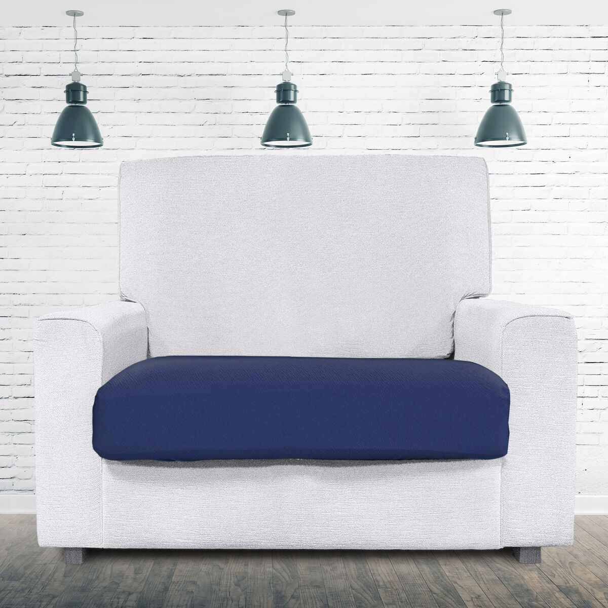 Sofa Cover Eysa BRONX Blue 100 x 15 x 130 cm Eysa