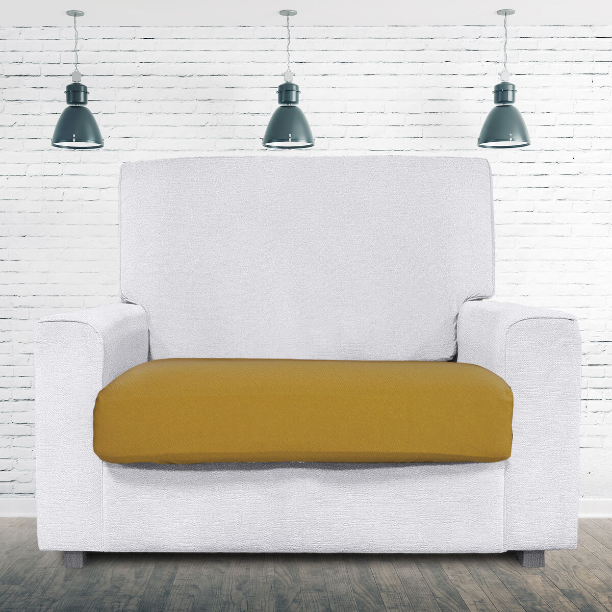 Sofa Cover Eysa BRONX Mustard 100 x 15 x 130 cm Eysa