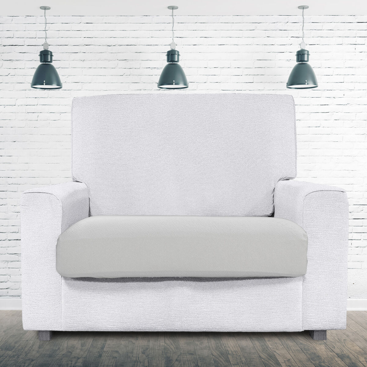 Sofa Cover Eysa BRONX White 100 x 15 x 130 cm Eysa