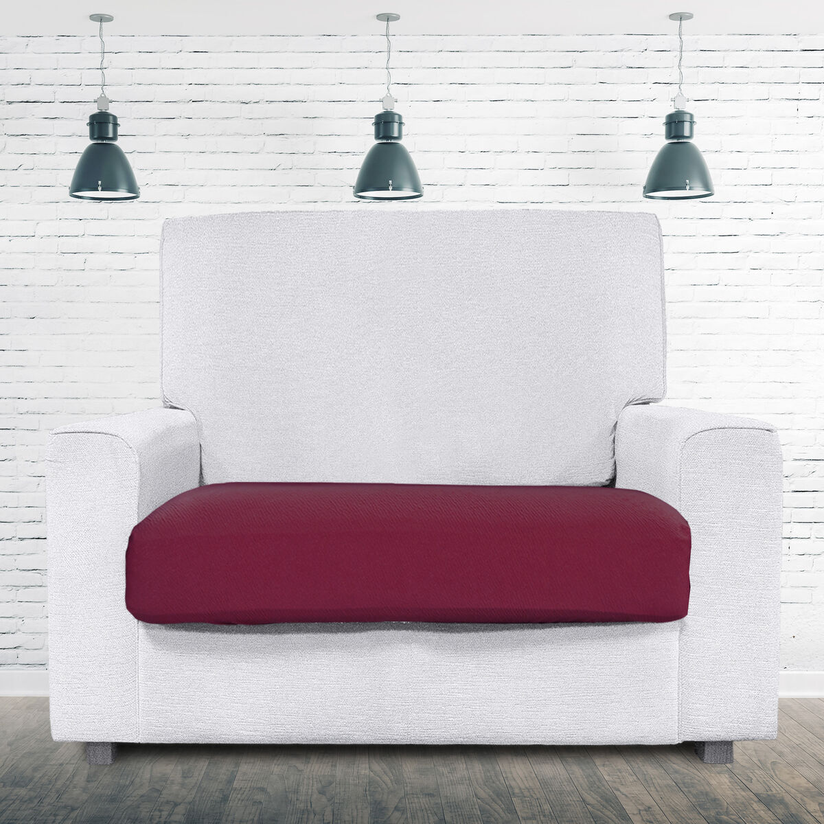 Sofa Cover Eysa BRONX Burgundy 100 x 15 x 130 cm Eysa