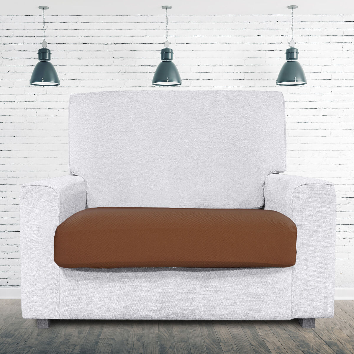 Sofa Cover Eysa BRONX Brown 100 x 15 x 130 cm Eysa