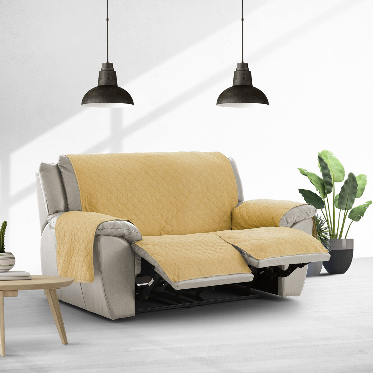 Sofa Cover Eysa MONTBLANC Mustard 100 x 110 x 120 cm Eysa