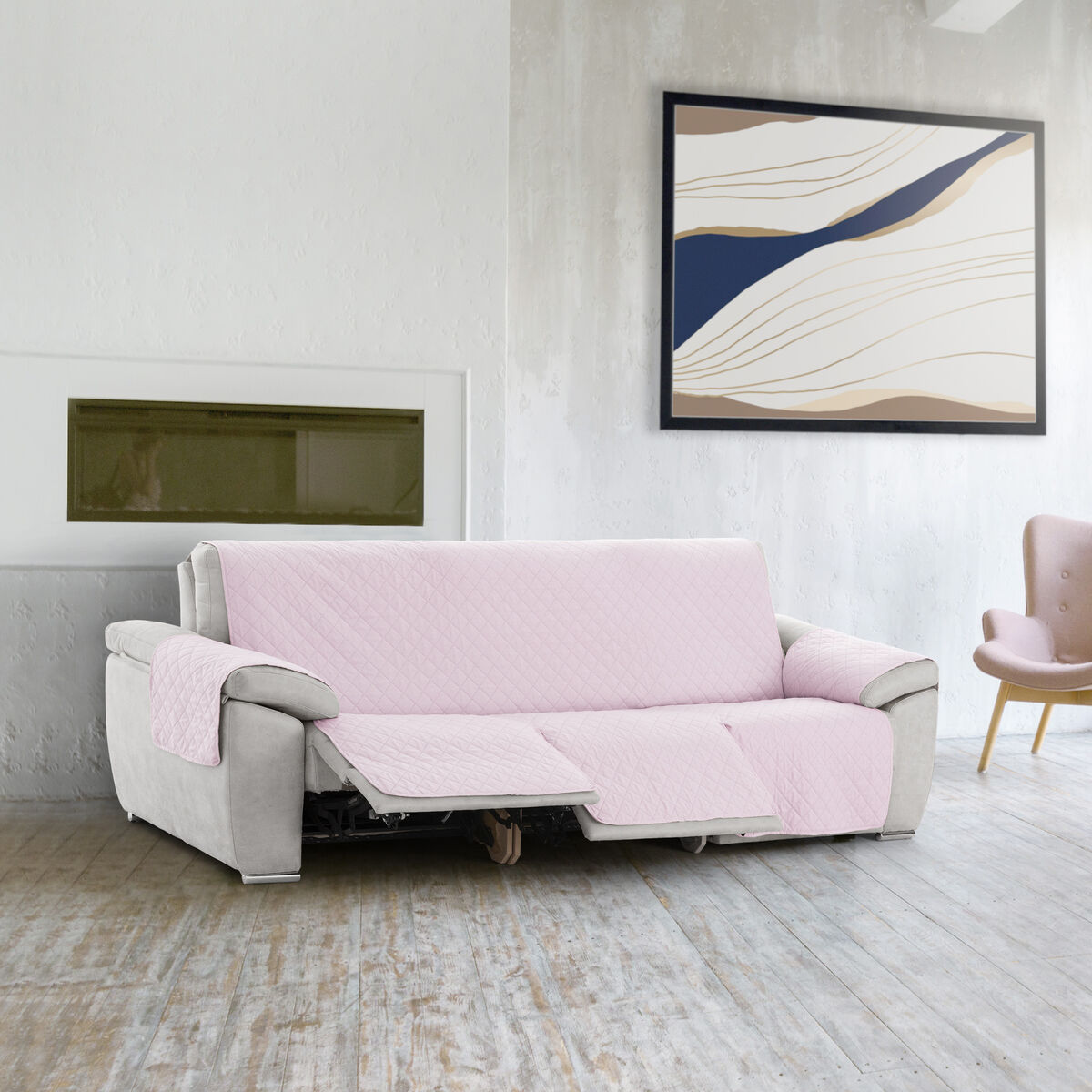 Sofa Cover Eysa MONTBLANC Pink 100 x 110 x 160 cm Eysa