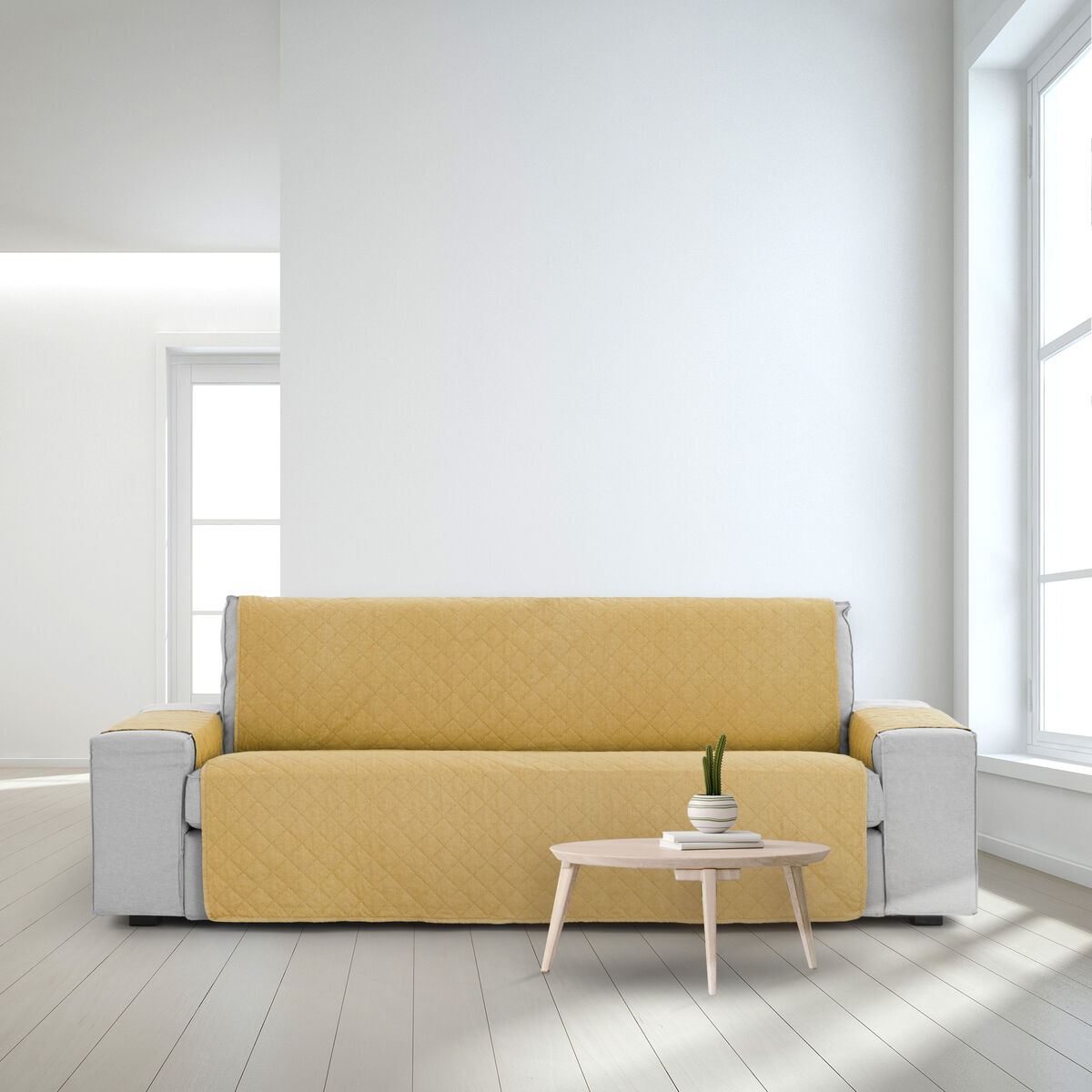 Sofa Cover Eysa MONTBLANC Mustard 100 x 110 x 190 cm Eysa