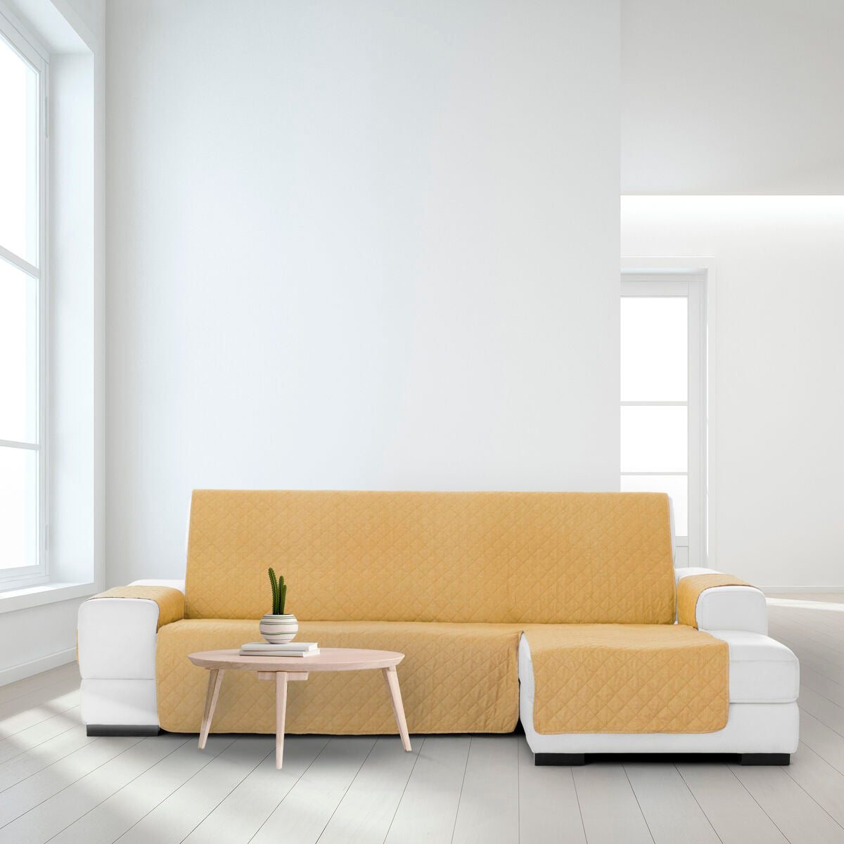 Right short arm chaise longue cover Eysa MONTBLANC Mustard 100 x 110 x 200 cm Eysa