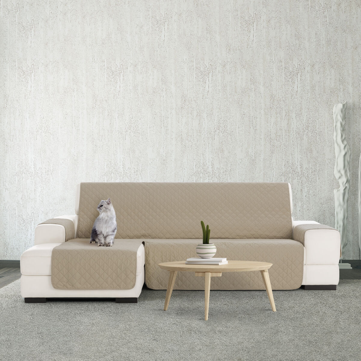 Sofa Cover Eysa NORUEGA Beige 100 x 110 x 290 cm Eysa