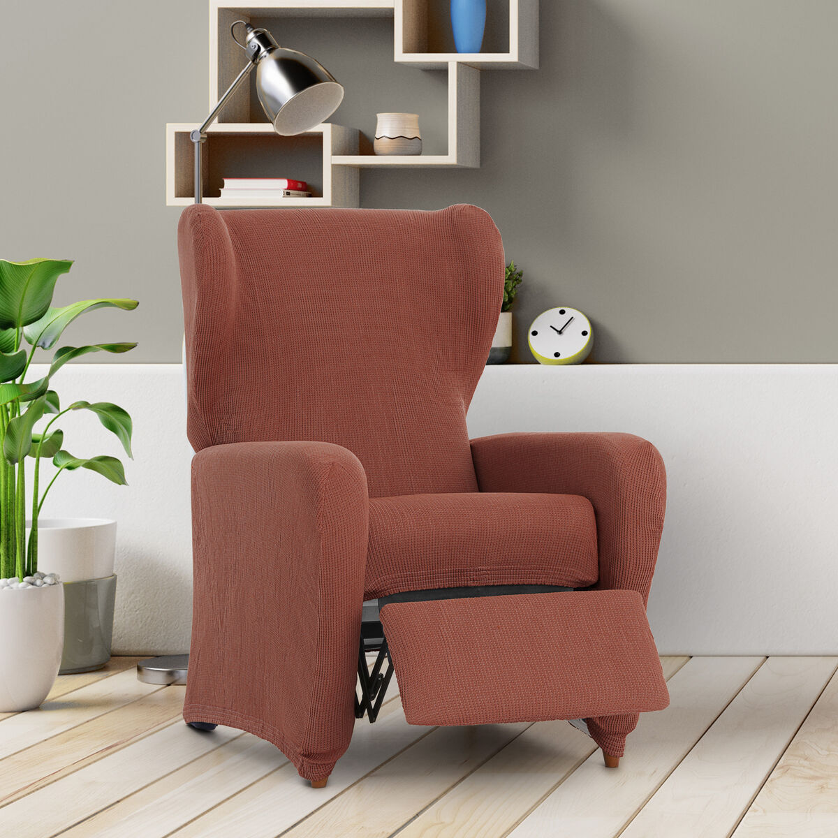 Slipcover for armchair with separate legs Eysa ULISES Brown 90 x 100 x 75 cm Eysa