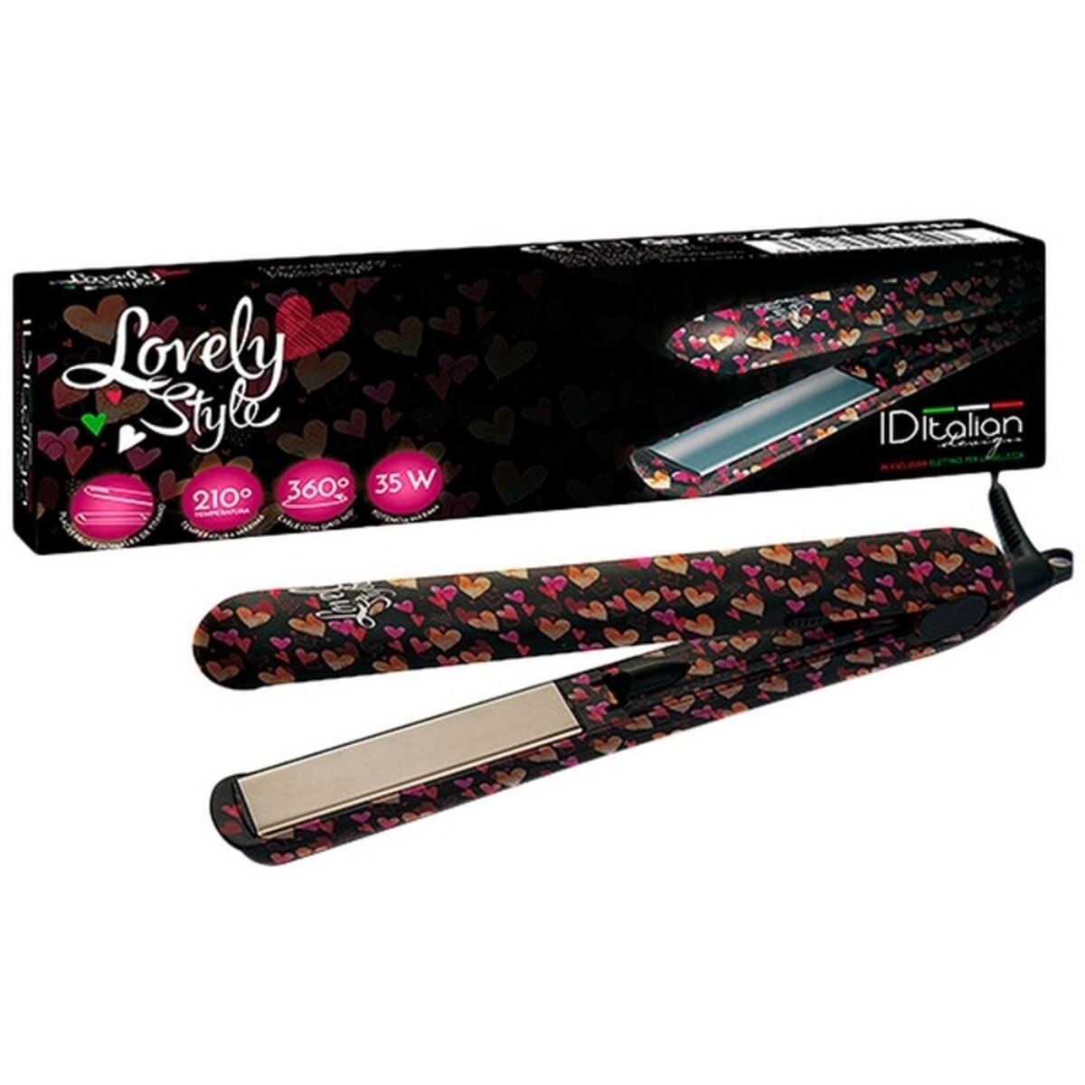 Hair Straightener Lovely Style Id Italian 35W Heart Id Italian