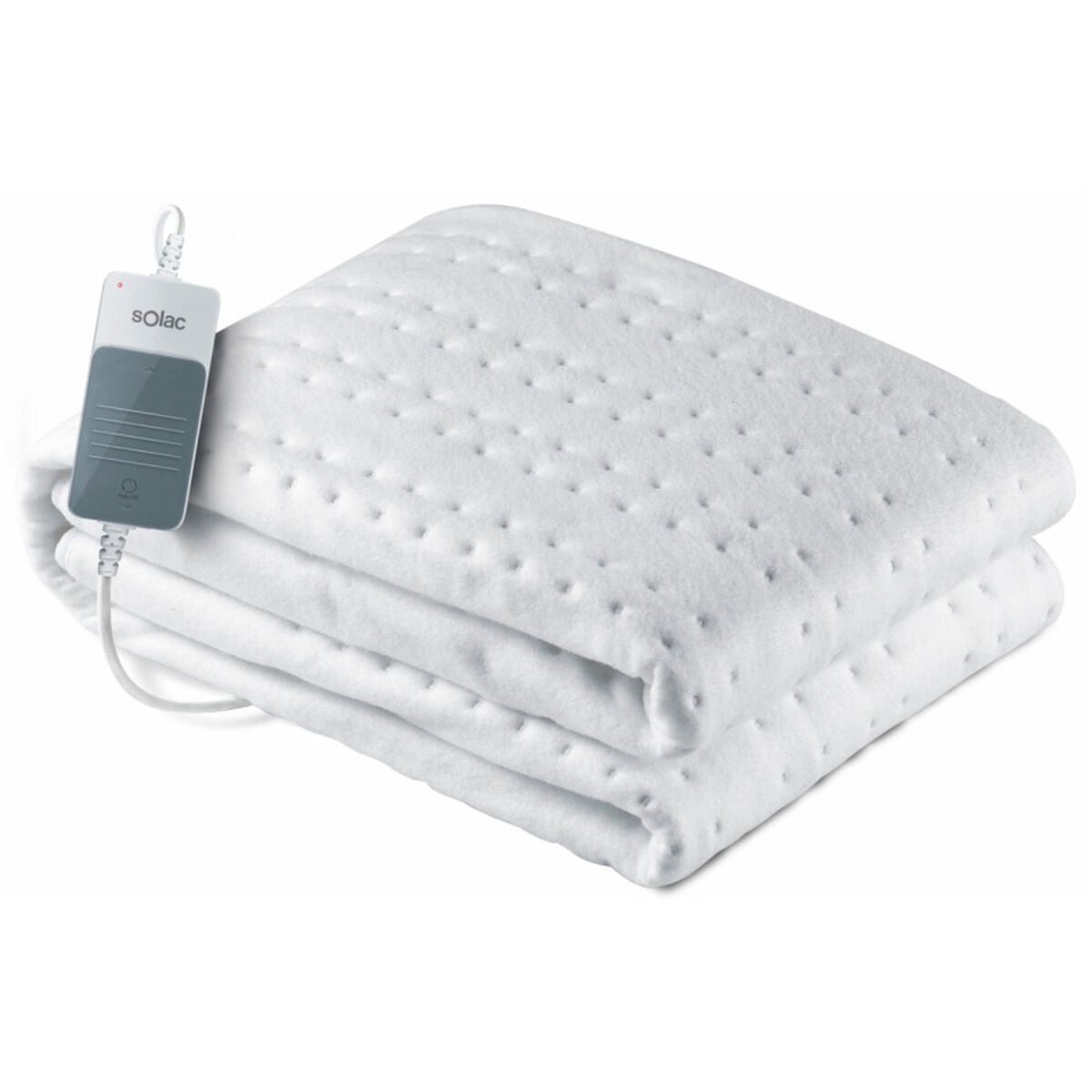 Electric Blanket Solac CT8626 White Franela Solac