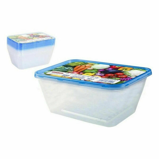 Set of 8 lunch boxes Privilege Multicolour 1 L 24 Units Privilege