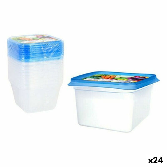 Set of 9 lunch boxes Privilege 49792 550 ml 12 x 12 x 7,5 cm (24 Units) Privilege