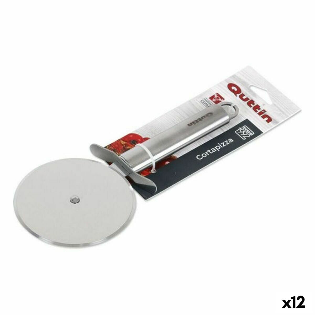 Pizza Cutter Quttin 55422 (21,5 x 9 cm) Stainless steel 21,5 x 9 x 2 cm (12 Units) Quttin