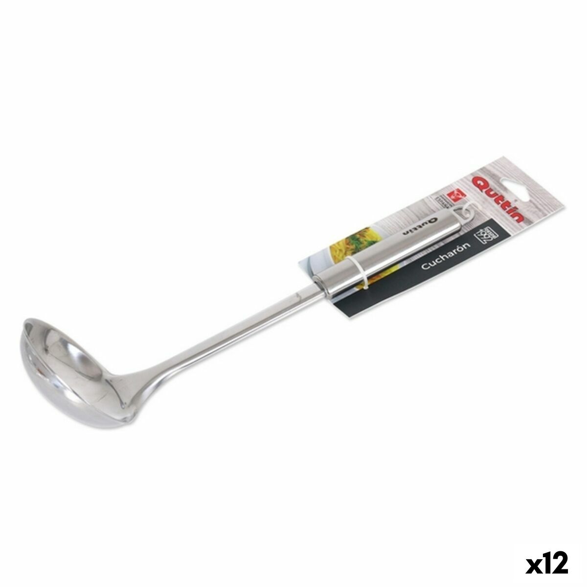 Ladle Quttin (30 cm) Stainless steel (12 Units) Quttin