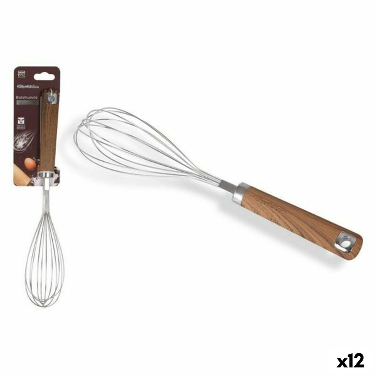 Mixer Whisks Quttin 146399 Stainless steel (12 Units) (30 cm) Quttin