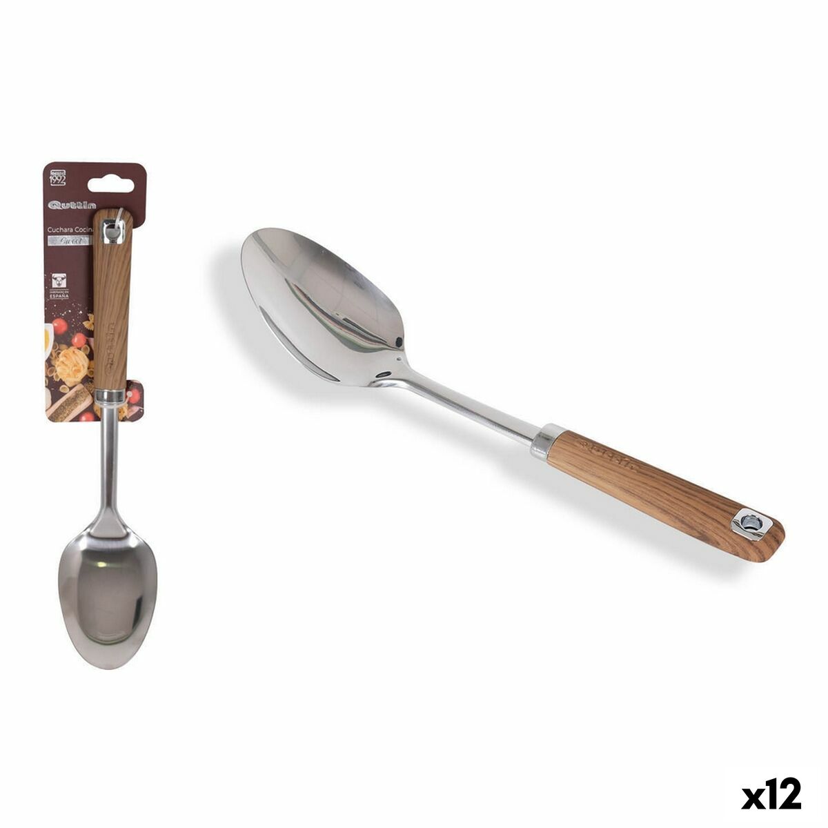 Spoon Quttin 146387 Stainless steel 7 x 33 cm (12 Units) Quttin