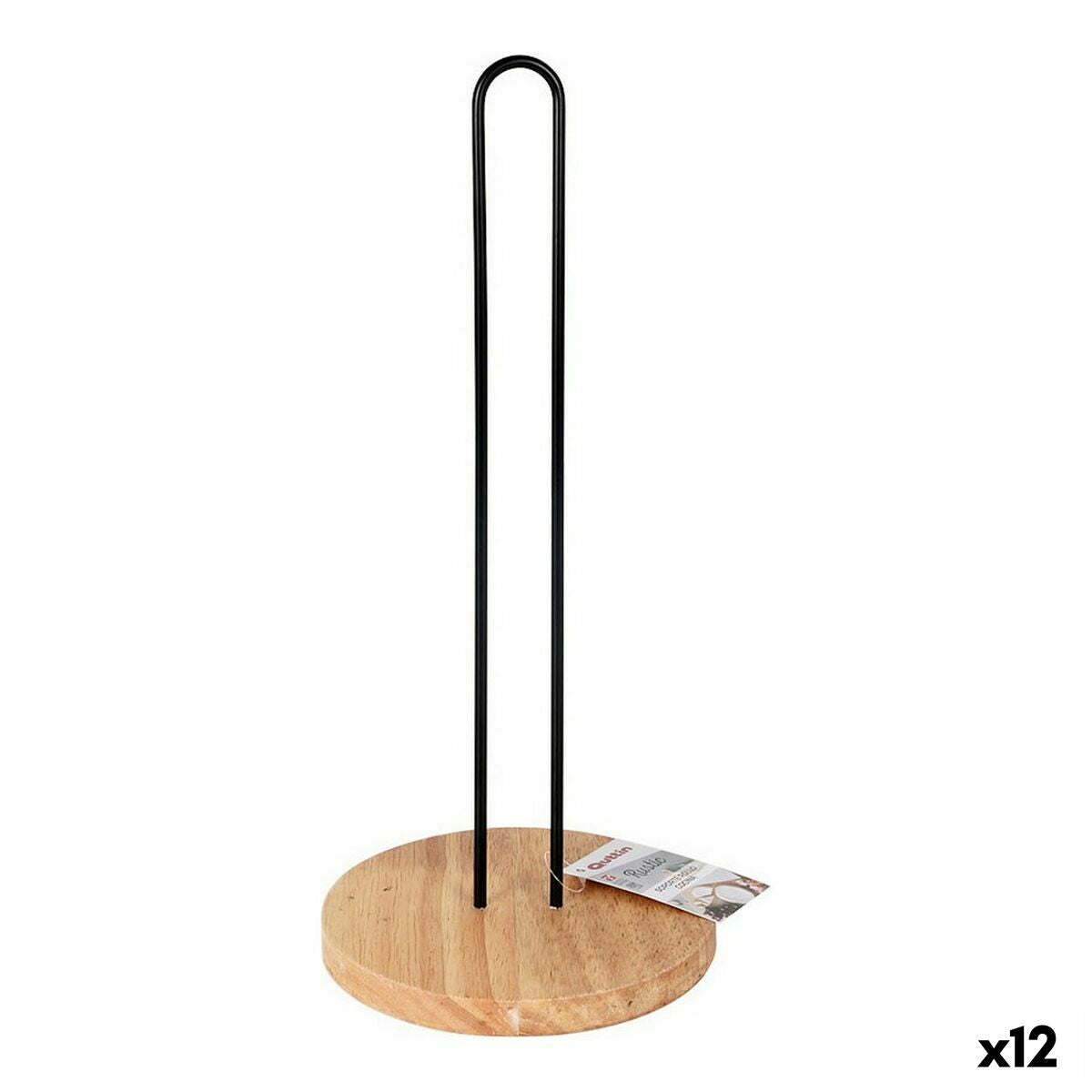 Kitchen Paper Holder Quttin Rustic 15 x 15 x 33 cm (12 Units) Quttin