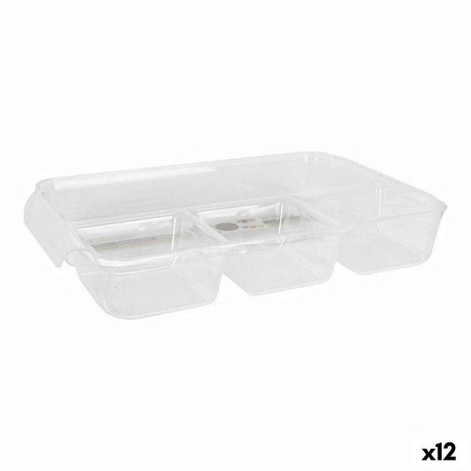 Multi-Purpose Organiser Confortime Transparent 37,5 x 23,5 x 5, cm (12 Units) Confortime