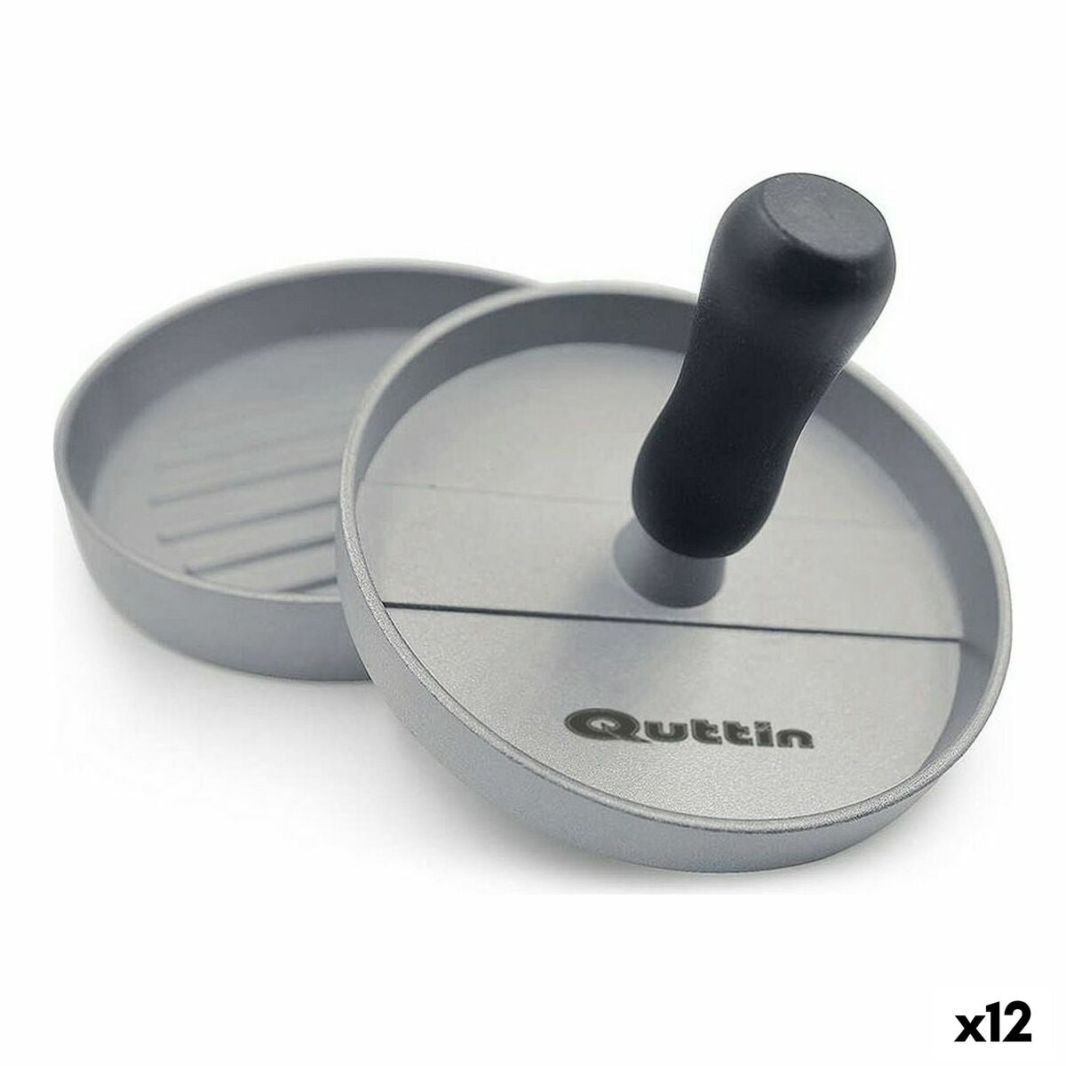 Burger Press Quttin Metal Silver 12 x 9 cm Quttin