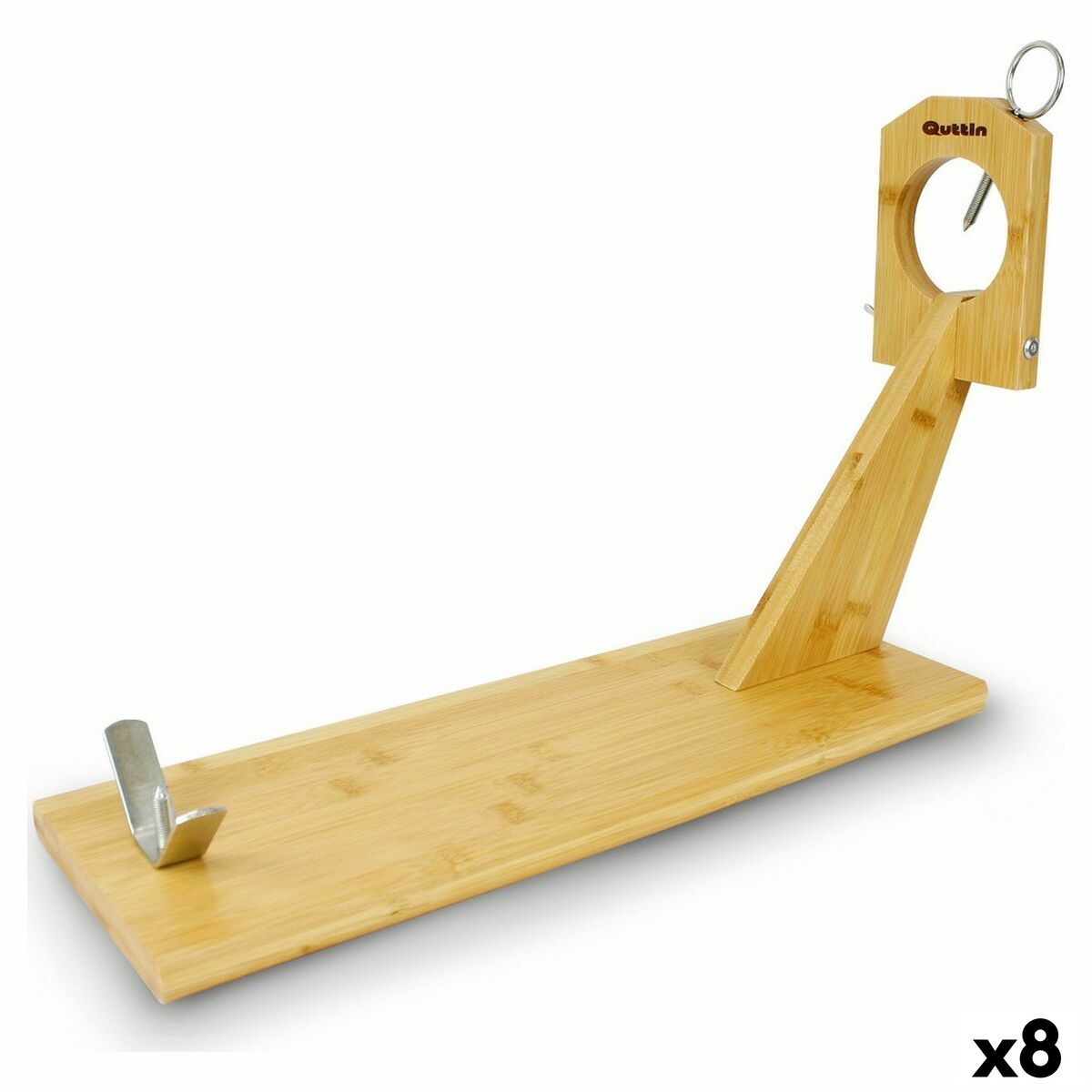 Wooden Ham Stand Quttin Bamboo 48,8 x 16,5 x 34 cm (8 Units) Quttin