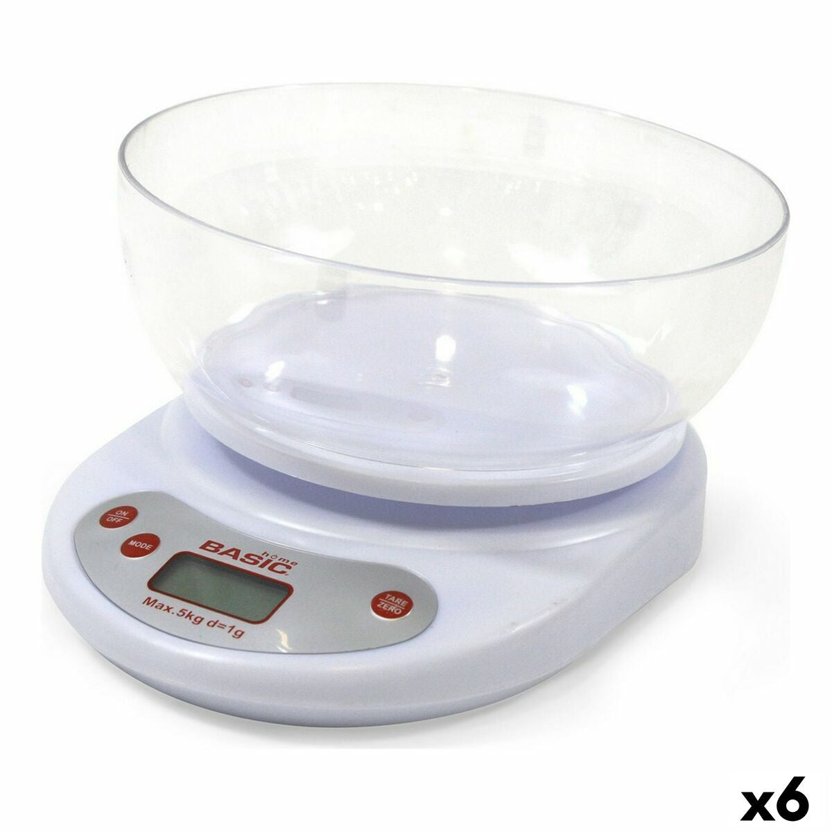 Digital Kitchen Scale Basic Home (6 Units) Basic Home