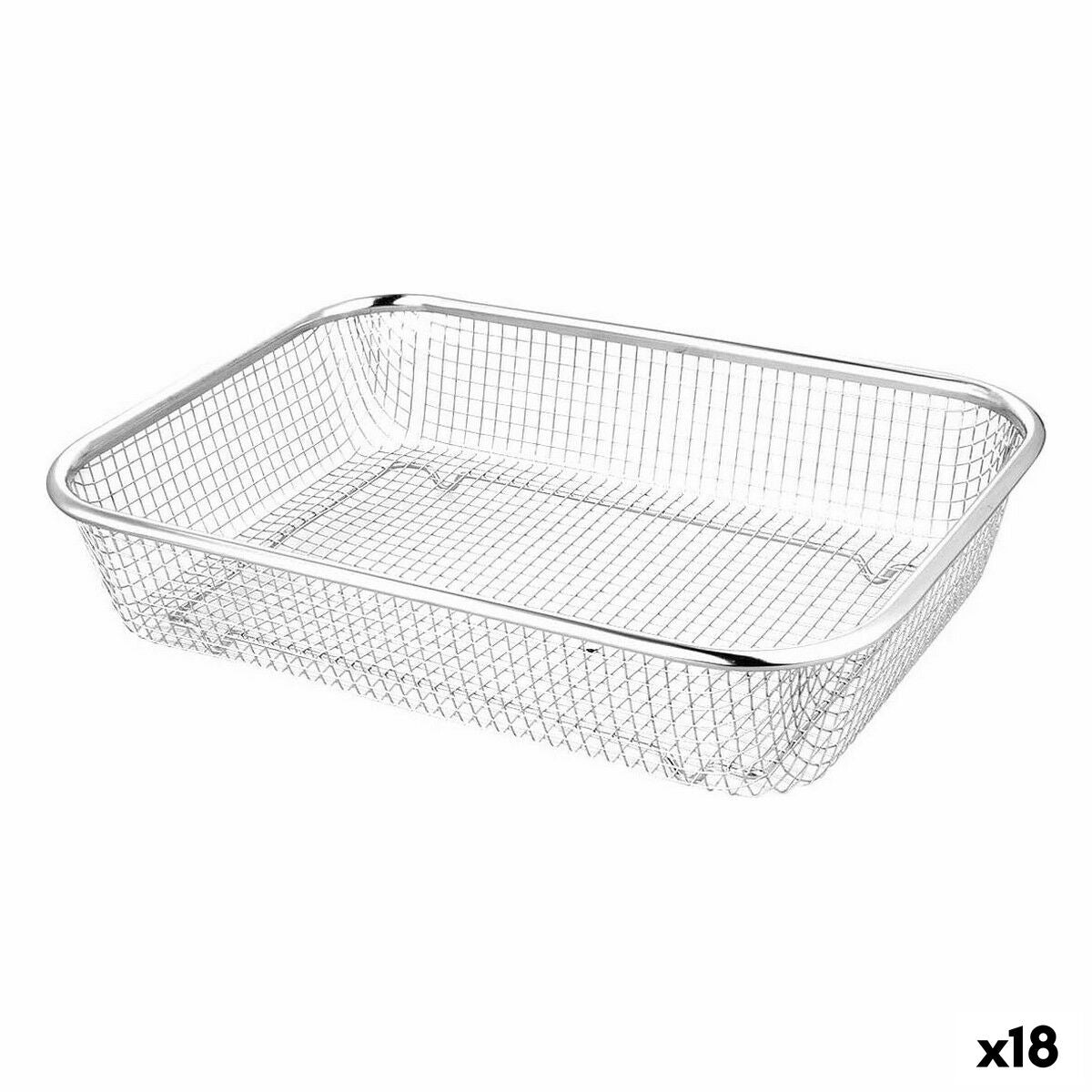 Drainer Quttin Steel 37 x 27 x 7,4 cm (18 Units) Quttin