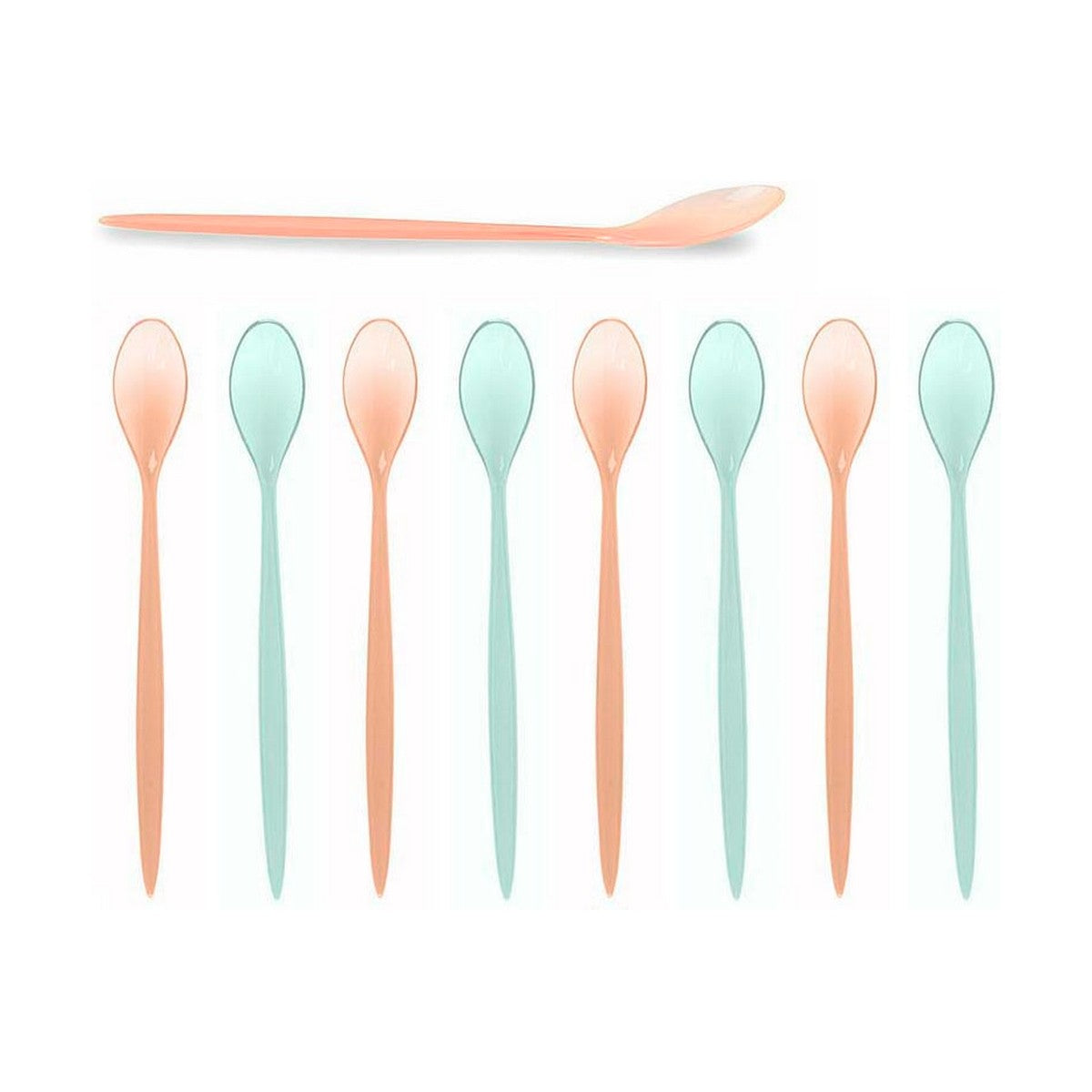 Set of Spoons Multicolour 8 Pieces (21,5 cm) BigBuy Home