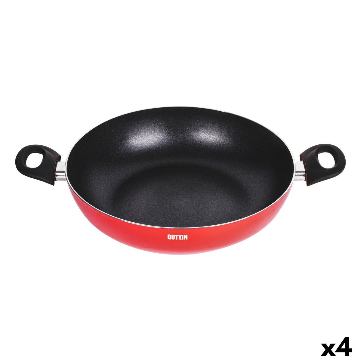 Non-stick frying pan Quttin Infinity Red 32 x 46 x 9 cm (4 Units) Quttin