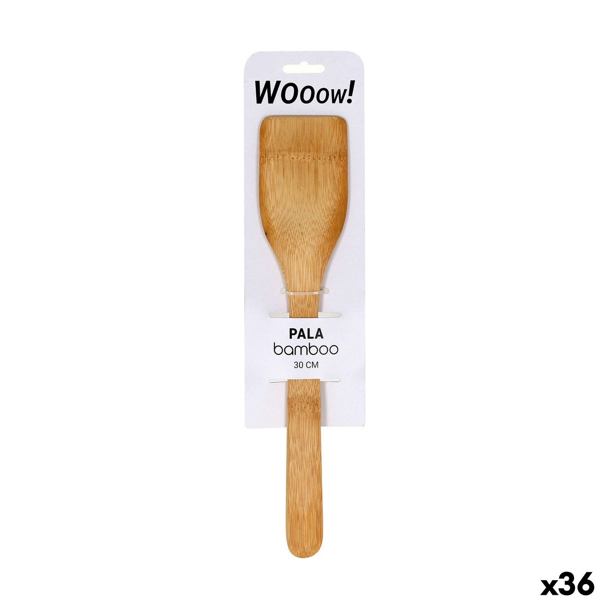 Kitchen Spatula Bamboo 30 x 6,2 x 0,8 cm (36 Units) BigBuy Home