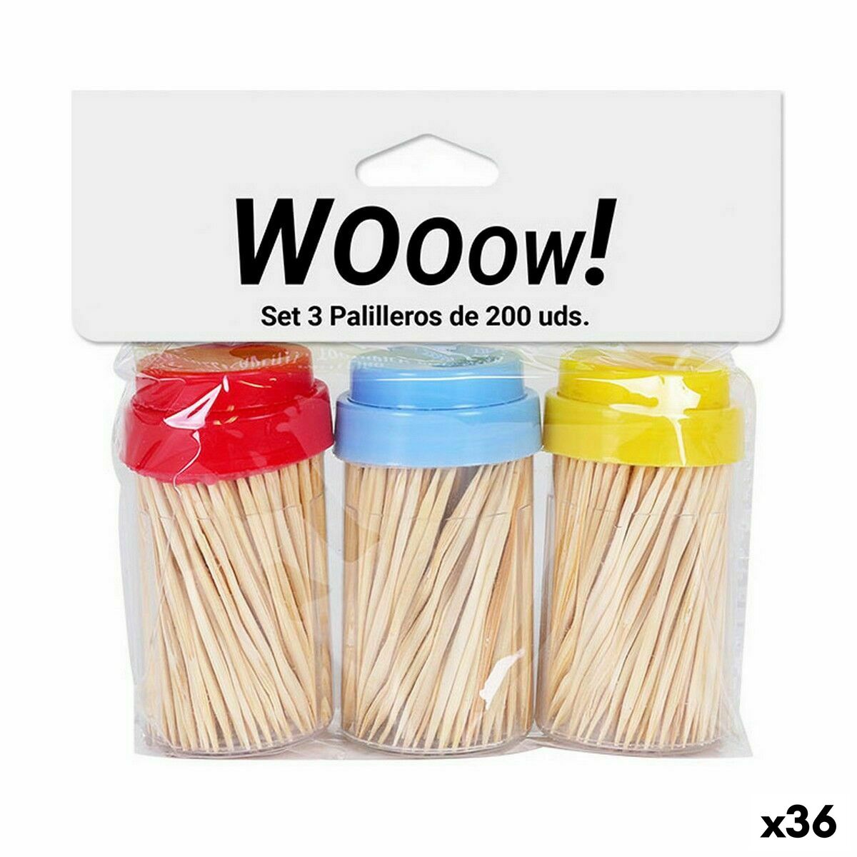 Toothpick holder (36 Units) BigBuy Home